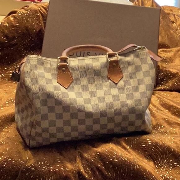 Louis Vuitton Handbags - Louis Vuitton Damier Azur Speedy 25